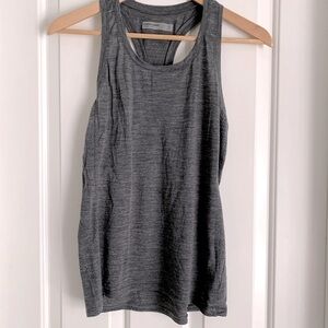 Icebreaker Amplify Racerback Tank in charcoal gray (small)
